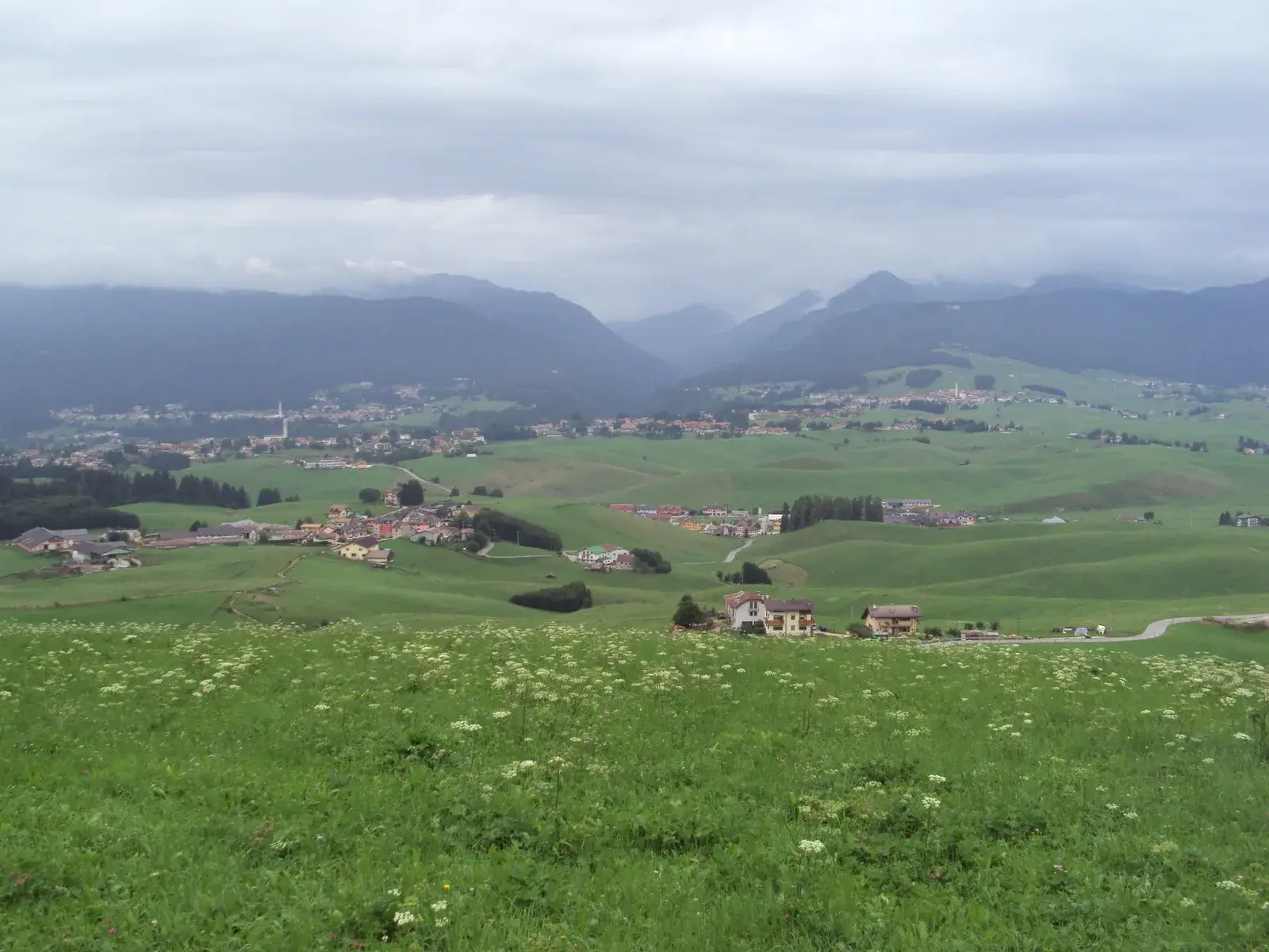 Panorama dell’area del Kaberlaba sull’Altopiano di Asiago