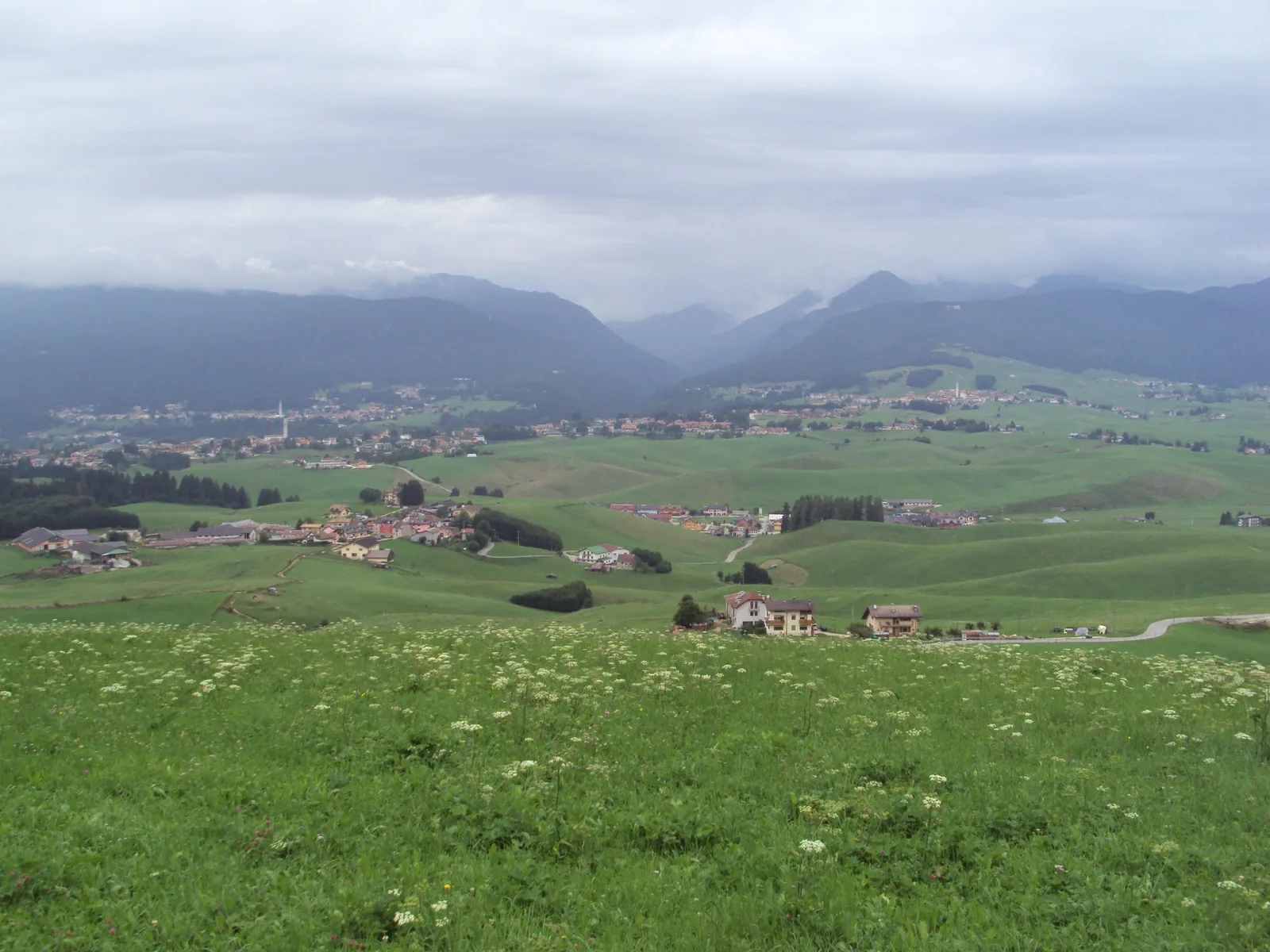 Panorama dell’area del Kaberlaba sull’Altopiano di Asiago