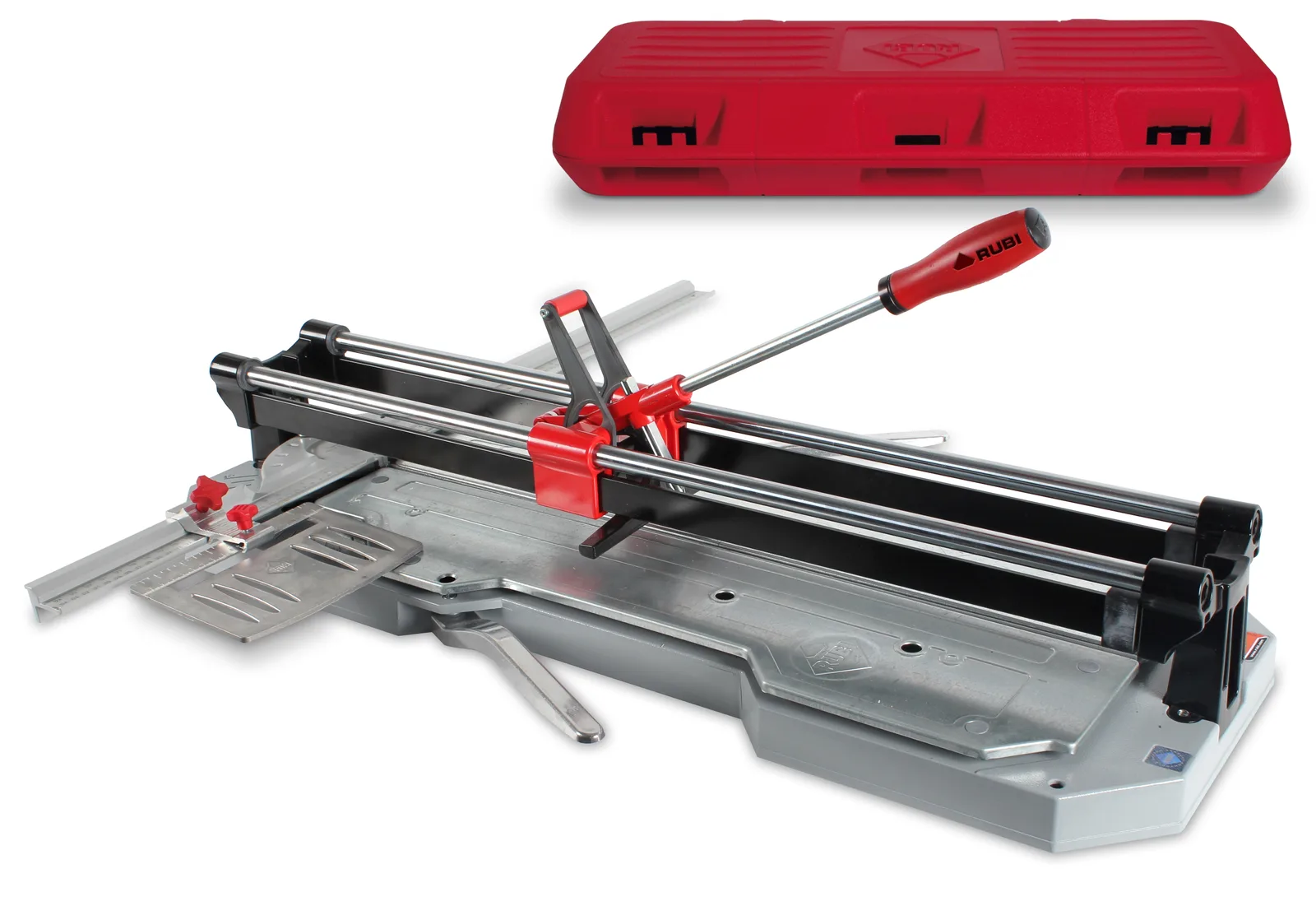 Tagliapiastrelle manuale RUBI TX con guida, leva e custodia