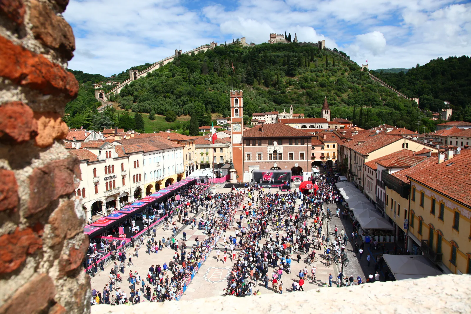 Il Castello Superiore di Marostica sopra la Piazza degli Scacchi